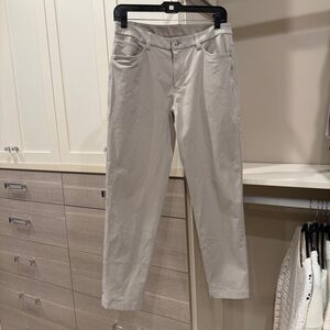 Lululemon ABC Slim-Fit 5 pocket Pants 30L 29W Color Stone gray